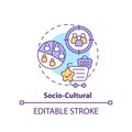 Socio cultural concept icon