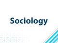 Sociology Modern Flat Design Blue Abstract Background