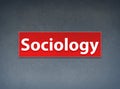 Sociology Red Banner Abstract Background