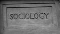 `Sociology` In Roman Style Stone Carving