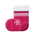 Sock for Christmas Stocking Vector Illustration Royalty Free Stock Photo