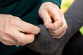 Sock darning