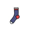 Sock doodle icon, vector illustration Royalty Free Stock Photo