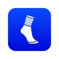 Sock icon blue vector Royalty Free Stock Photo