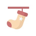 Sock icon flat style vector design Royalty Free Stock Photo