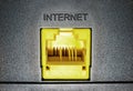 Socket for Internet connection Royalty Free Stock Photo