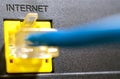 Socket for Internet connection Royalty Free Stock Photo