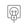 Socket Plug Icon Royalty Free Stock Photo