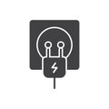 Socket Plug Icon Royalty Free Stock Photo