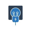 Socket Plug Icon Royalty Free Stock Photo