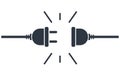 Socket plug icon. Concept of connection and power technology. Royalty Free Stock Photo