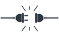 Socket plug icon. Concept of connection and power technology.