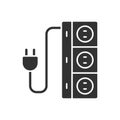 Socket Plug Icon - Electric Outlet Icon Royalty Free Stock Photo