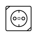 Socket plug icon vector illustration Royalty Free Stock Photo
