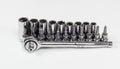 Socket And tool set Royalty Free Stock Photo