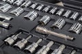 Socket And tool set Royalty Free Stock Photo