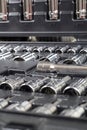 Socket And tool set Royalty Free Stock Photo