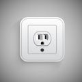 Socket, vector. Electrical outlet.