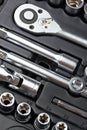 Socket wrench set Royalty Free Stock Photo