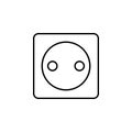 Sockets icon. Element of simple web icon with name for mobile concept and web apps. Thin line Sockets icon can be used for web and