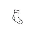 Socks icon vector logo design template Royalty Free Stock Photo