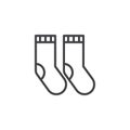 Socks Line Icon