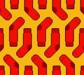 Socks pixel art pattern seamless. pixelated sox 8bit background. vector texture Retro video game style
