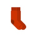 Socks pixel art. pixelated sox 8bit. vector illustration Retro video game style