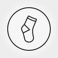 Socks. Icon. Vector illustration. Editable Thin line