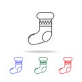 Sockss line icon. Elements in multi colored icons for mobile concept and web apps. Icons for website design and development, app d