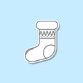 Sockss sticker icon. Simple thin line, outline vector of web icons for ui and ux, website or mobile application