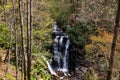 Soco falls cascading over the rocks Royalty Free Stock Photo