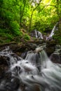 Soco Falls near Cherokee, North Carolina Royalty Free Stock Photo