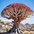 The Socotra Desert Rose or Bottle Tree obesum