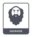 socrates icon in trendy design style. socrates icon isolated on white background. socrates vector icon simple and modern flat