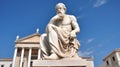 Socrates statue in Athens in front of the National Academy