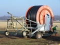 Sod farm irrigation equipment Royalty Free Stock Photo