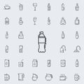 soda bottle dusk icon. Drinks & Beverages icons universal set for web and mobile Royalty Free Stock Photo