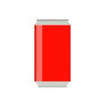 Soda bottle red fresh object health clean sign vector icon. Drink cola product summer isolated beverage juice can