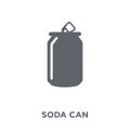 Soda can icon from Drinks collection.
