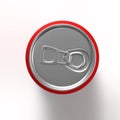 soda can top view. 3d render Royalty Free Stock Photo