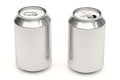 Soda Cans on White