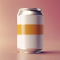 Soda drink or beer can, metail container for liquids, generic blank product packaging mockup Royalty Free Stock Photo