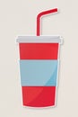 Soda cup with a straw icon