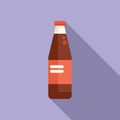 Soda drink bottle icon flat vector. Vending machine Royalty Free Stock Photo
