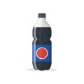 Soda drink icon in flat style. Plastic bottle vector illustration on isolated background. Water beverage sign business concept Royalty Free Stock Photo