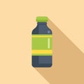 Soda drink icon flat vector. Protein nutrition