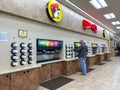 A soda fountain at a Buc ees