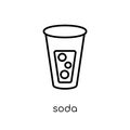 Soda icon from Christmas collection.