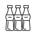 Soda icon vector isolated on white background, Soda sign , thin line design elements in outline style
